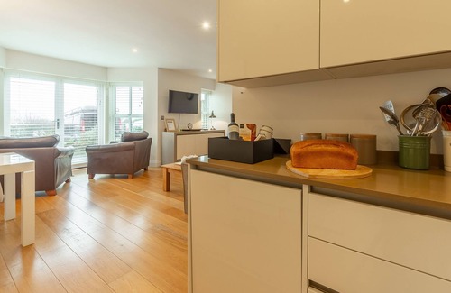 Carbis Bay Apartment | A two-bedroom modern and sleek apartment with sea views and an outdoor terrace.