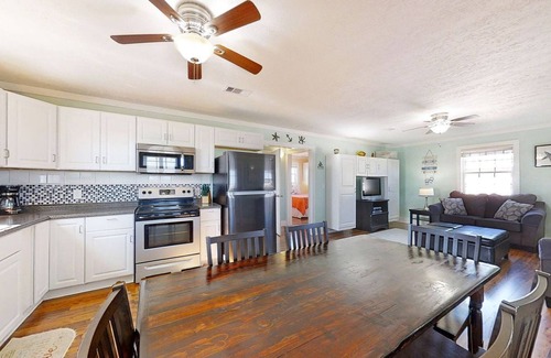 Cedar Lane House | A Wave From It All Rental is minutes from Sargent Beach and Handicap Accessible