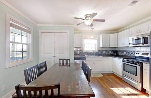 Cedar Lane House | A Wave From It All Rental is minutes from Sargent Beach and Handicap Accessible