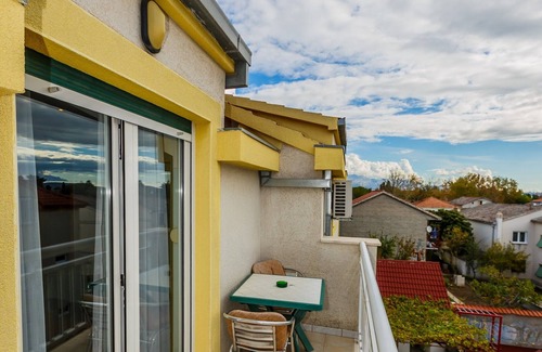 Kastela Apartment | A2 apt with big balcony, sea view, parking and outside fireplace