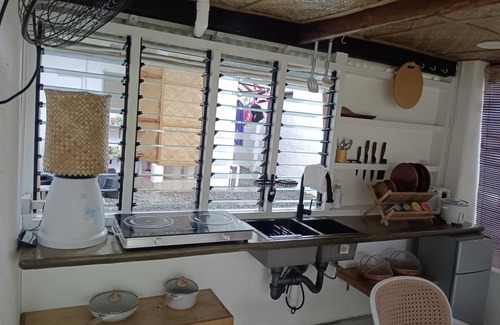 Catangnan Cabin | Affordable Private Cabin with access to spectacular 3rd story rooftop beach view