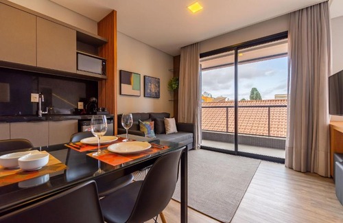 Centro Apartment | AION suítes 103 - Compacto e luxuoso Loft - Rooftop com piscina e academia - À poucos passos da praia