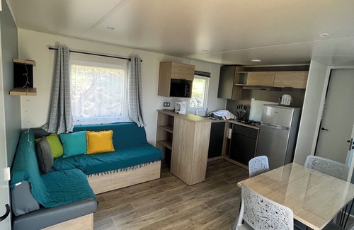 Olmeto House | Air-conditioned mobile home facing the Gulf of Valinco 10 minutes from the beach
