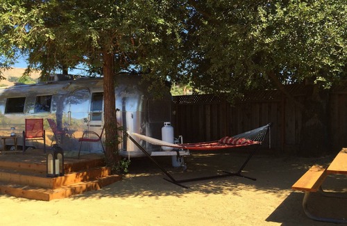 Morgan Hill House | Airstream Beneath The Redwood Trees Among The Grapevines.