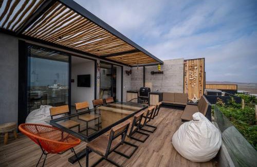 Pisco Apartment | Aldea 1BR Bohemian Rooftop Ocean View for 2