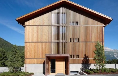 Pontresina Apartment | Alpine Lodge 6-Bed-Apartment with Gallery Chesa al Parc/"free mountain railway transport" in summer