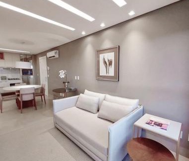 Santa Fe Apartment | Alto Luxo - 12º Andar, Cama King e Móveis Assinados
