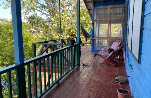 Burrell Boom House | Amazing Jungle Tree House right over the river with bikes and canoe