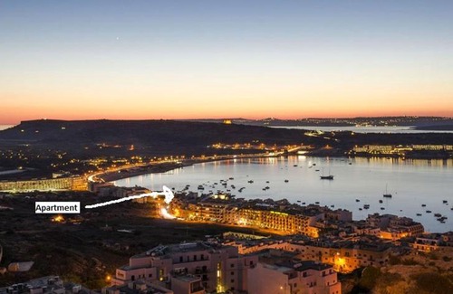 Għadira Apartment | Amazing view of Ghadira Mellieha bay