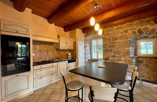 Saint-Jeures House | Ancienne ferme rénovée en bordure de forêt avec terrasse, balançoire et travaux modernes - FR-1-582-254