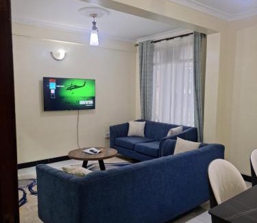 Kisumu Apartment | Angie's staycation 1br apt Milimani- Fast internet, secure parking, Free netflix