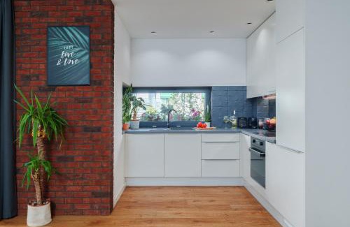 Kielce Apartment | Apartament Green Plant - 1 lub 2 oddzielne sypialnie, taras 30m2, garaż podziemny, FV vat, Targi, klima, dostęp 24h