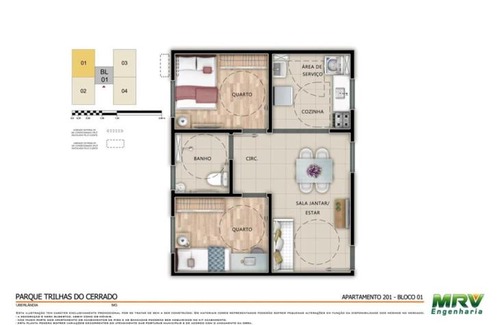 Grand Ville Apartment | Apartamento mobiliado em condominio fechado