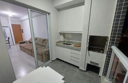 Silop Apartment | Apartamento Recanto Praia Grande - Mar, Ar, Churrasqueira, Piscina e Sauna