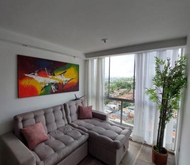 Floridablanca Apartment | Apartasuite Privado Espectacular Vista Panorámica cerca al HIC FOSCAL 3 Habitaciones