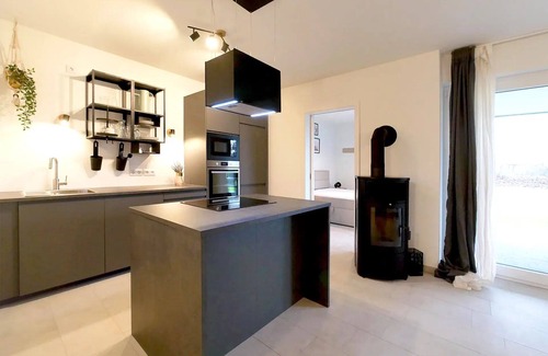 Wendisch Rietz Apartment | Apartment 0/4 with sauna, fireplace, terrace incl. utilities - Apartmenthaus Scharmützelsee