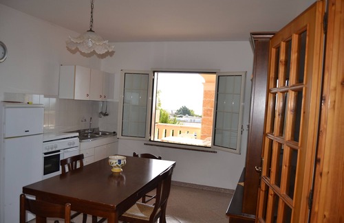 Marina di Novaglie Apartment | Apartment 'Alba Del Mare' with Sea View, Private Terrace and Shared Garden