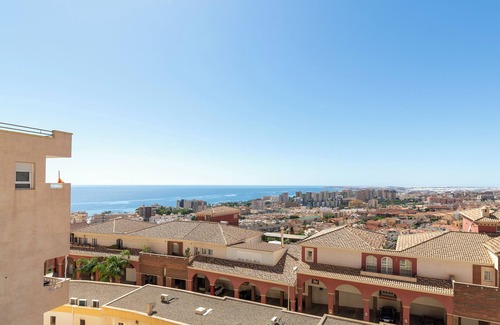 Aguadulce Apartment | Apartment 'Bahia Almeria' with Shared Pool, Shared Garden and Air Conditioning