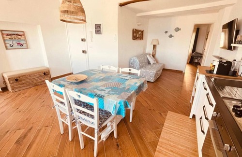 Voltri Apartment | Apartment 'Bedliving Nel Blu' with Sea View, Wi-Fi and Air Conditioning