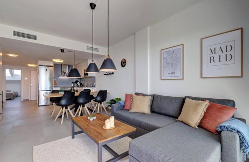 Castillo de Sabinillas Apartment | Apartment 'Blue Sunset Penthouse' with Sea View, Terraces & Wi-Fi