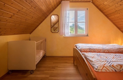 Tettnang Apartment | Apartment “Dahlie” on Farm close to Lake Constance with Terrace, Garden & Pool