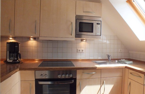 Feriendorf Silbersee Apartment | Apartment Eulennest with 2 balconies