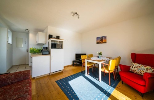Borkum Apartment | Apartment 'Ferienwohnung Sanddorn' with Private Terrace and Wi-Fi