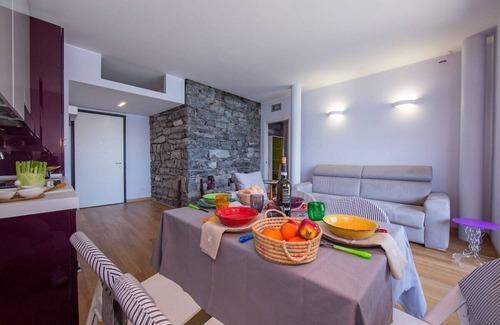 San Siro Apartment | Apartment in a lakeside complex. Swimming pool, private dock, covered garage