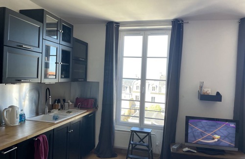 Saint-Regnobert-de-la-Cote-de-Nacre Apartment | Apartment La Vigie - 30 m from the sea, small sea view