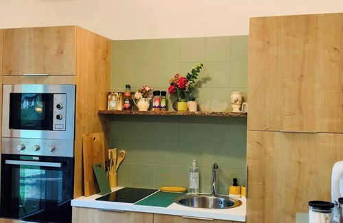 Bielle Apartment | Apartment 'La Suite Unique Belle Vue - Jardin' with Mountain View, Shared Pool and Wi-Fi