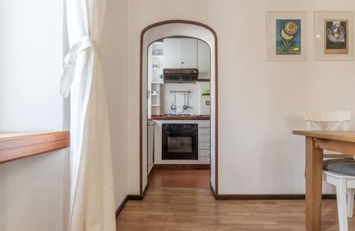 Celio Apartment | Apartment located on the second floor of a typical period building without a lift.In 55 square meters of space it comfortably accommodates 3 people.Located in a strategic position a short distance from the Colosseum, the Colle Oppio Park and the Basilica