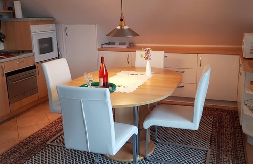 Oberotterbach Apartment | Apartment Panoramablick - apartment/apartment, shower and bath, toilet, mint condition