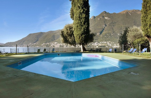 Pognana Lario Apartment | Apartment "Residence La Cava Trilocale 1D" with Lake View, Pool, Garden & Wi-Fi