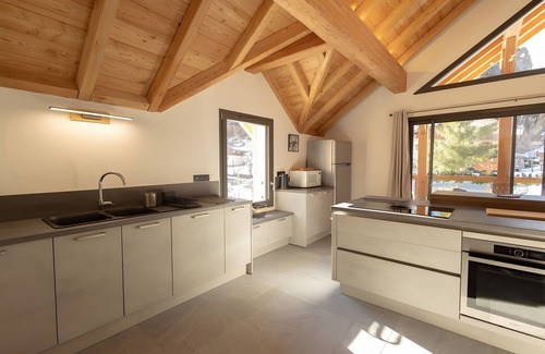 Valloire Apartment | Apartment 'Strato 12' with Mountain View, Private Terrace and Wi-Fi