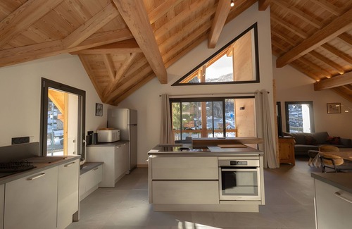 Valloire Apartment | Apartment 'Strato 12' with Mountain View, Private Terrace and Wi-Fi