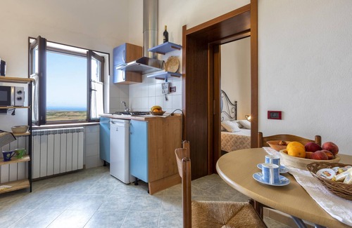 Sassari Apartment | Apartment "Vista Mare" with Sea View, Pool, Wi-Fi, Garden & Terrace