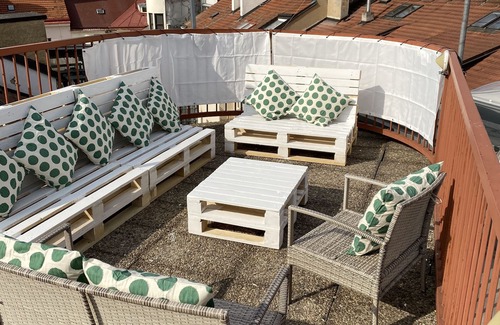 Josefov Apartment | Apartment with roof Terrace, located 5 minutes from Old Town Square. Prague 1