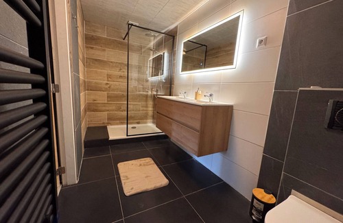 Bad Nieuweschans Apartment | Apartment with private terrace and sauna indoor.