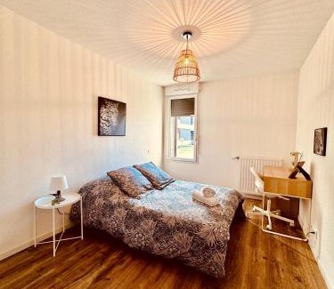 ZAC Andromede Apartment | Appartement 2 chambres cosy proche aéroport et MEETT au pied du tram