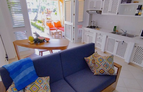 La Iglesia Apartment | Appartement Corte de Mar à Punta Popy. Bord de Mer, Calme, Piscine et Jardin