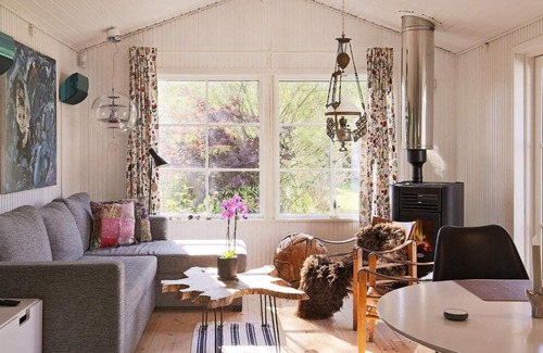 Smidstrup Strand House | Appealing Holiday Home in Hovedstaden with Terrace