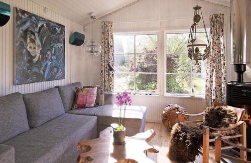 Smidstrup Strand House | Appealing Holiday Home in Hovedstaden with Terrace