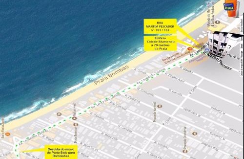 Bombas Apartment | Apto. 2 quartos em Bombinhas (60 m da praia)