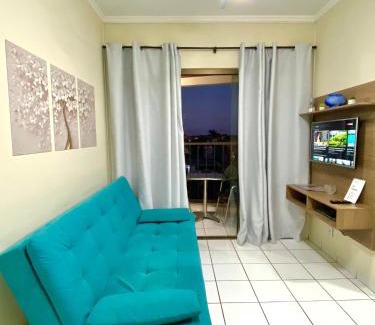 Dourados Apartment | Apto charmoso na V Planalto perto Shopping com 2 Quartos de Casal ArCond Wifi Fibra Home Office e Garagem em Dourados