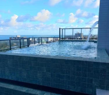 Ponta de Matos Apartment | Apto completo em Cabedelo, proximo a João Pessoa com 2 quartos, cozinha completa e ar condicionado e varanda Gourmet
