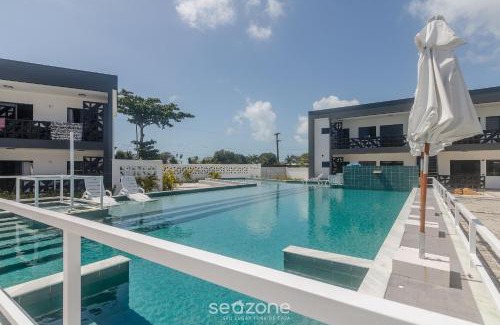 Porto Seguro House | Aptos em condo com churrasq e piscina na melhor localização Praia do Mutá DVBs