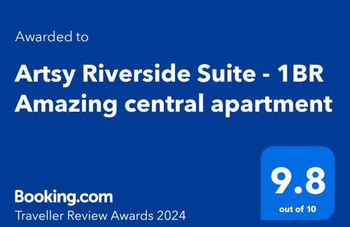 Bucharest Apartment | Artsy Riverside Suite - 1BR Amazing central apartment