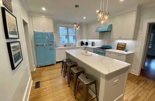 Cape Charles House | As seen on HGTV! 4 BR, 2 blocks to beach. Newly renovated. Golf Cart Included.