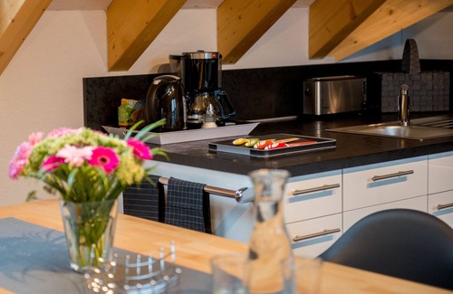 Bensheim Condo | At the Christmas market: Luxury design loft for 6-8 people (3 bedrooms + 3 bathrooms)