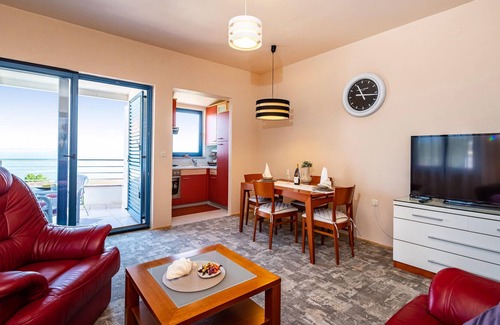 Preko Apartment | Attractive apartment with shared pool and sea view for a great vacation.
